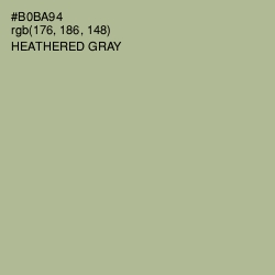 #B0BA94 - Heathered Gray Color Image